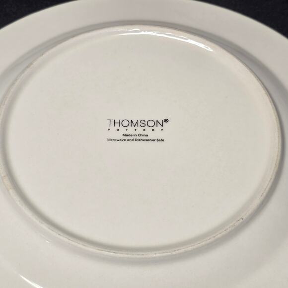 Thomson Hampton Seashell Starfish Embossed 3D Pattern Dinner & Dessert Plate Set - Picture 11 of 11